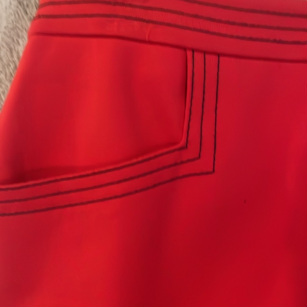 Boden Bright Red Pencil Skirt - Picture 4 of 7
